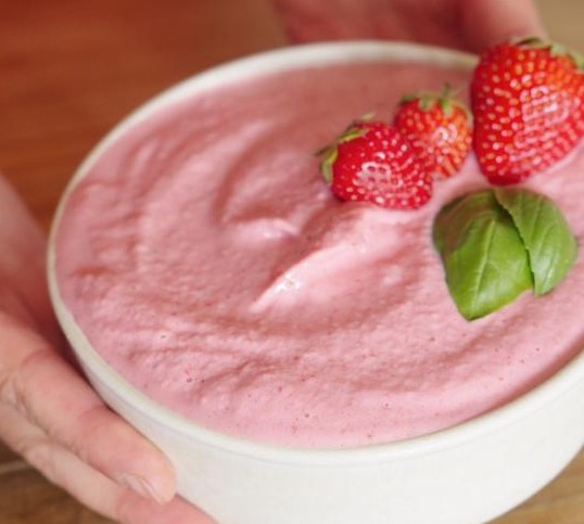 Sorbet Glace aux Fraises Dietetique